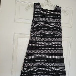 Black and Whit Work Dress